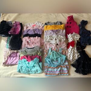 Girls Mixed Clothes 12-18 Months - Assorted Colors and Brands